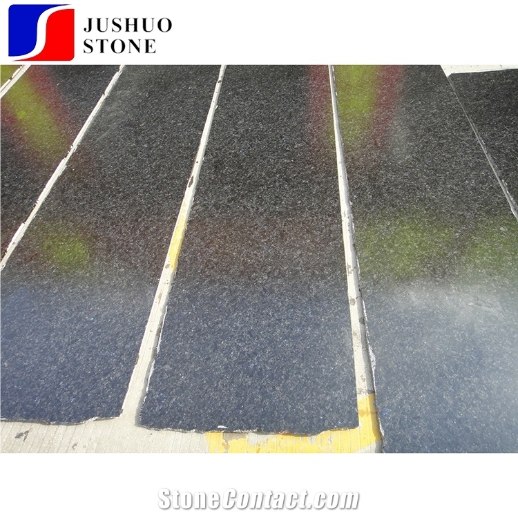 Angola Black Granite Blue in Night Granite Tile Slab for Cut to Size