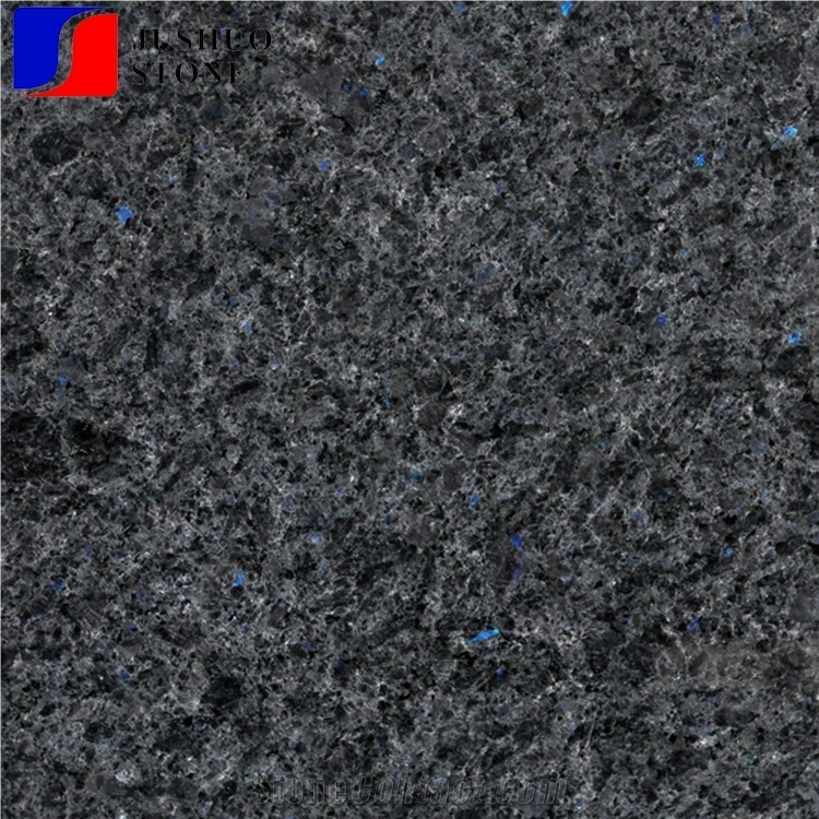 Angola Black Granite Blue in Night Granite Tile Slab for Cut to Size