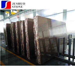 Bengal Red Pearl Granite,India Red Stone Own Block Price Big Slab Tile