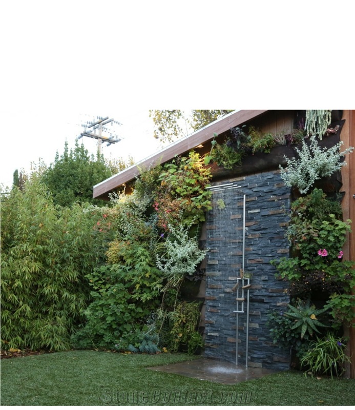 Cheap Z Shape Black Cultural Stone Exterior Wall Cladding Slate