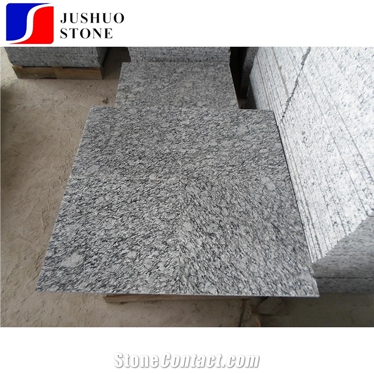 China Cheap Granite Lang Hua White Granite Spray White Customized Tile