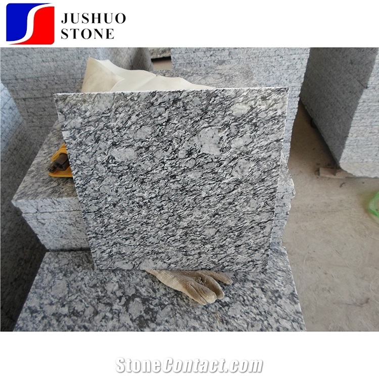 China Cheap Granite Lang Hua White Granite Spray White Customized Tile