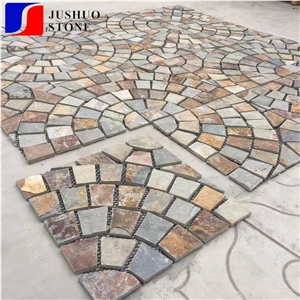 China Copper Rusty Natural Slate Tiles Cheap Good Quality Culture Stone