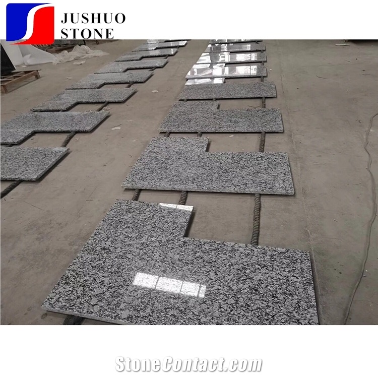 China Polished Spray White Granite with Cheap Price and Good Quality Kitchen Countertop