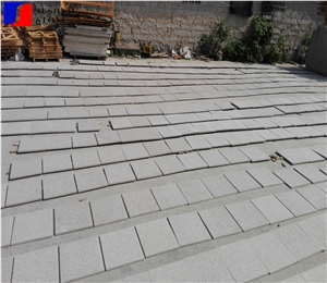 Flamed G682 Rusty Yellow Granite Tile for Exterior Wall Flooring Cover