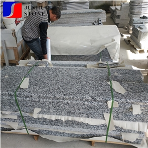 Headstones China Spray White Granite Seawave Flower Granite Gravestone