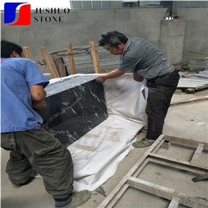 Jet Mist,River Black,Galaxy Silver Gray Granite Tile for Wall Cladding