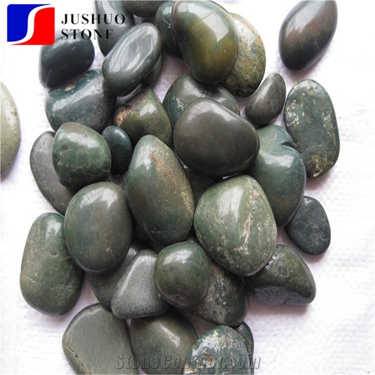 Mixed Pebble Walkway,Cobble Stone,Paint Multicolor Black Green