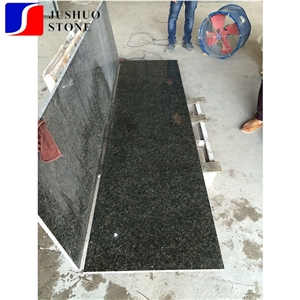 Polish Verde Ubatuba Gold Granite/Amazonas Dark Green Stone Tile Slab