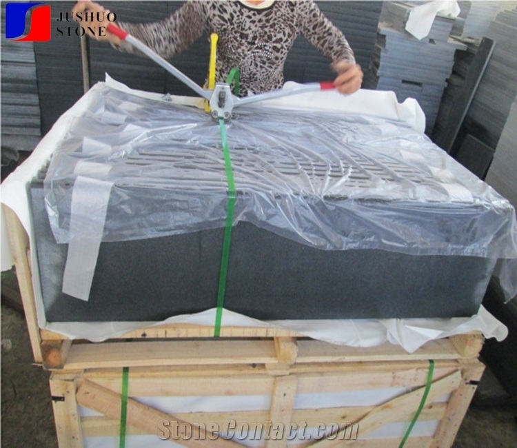 Polished G654 Impala Stock Material Granite Steps,Staircase Threshold