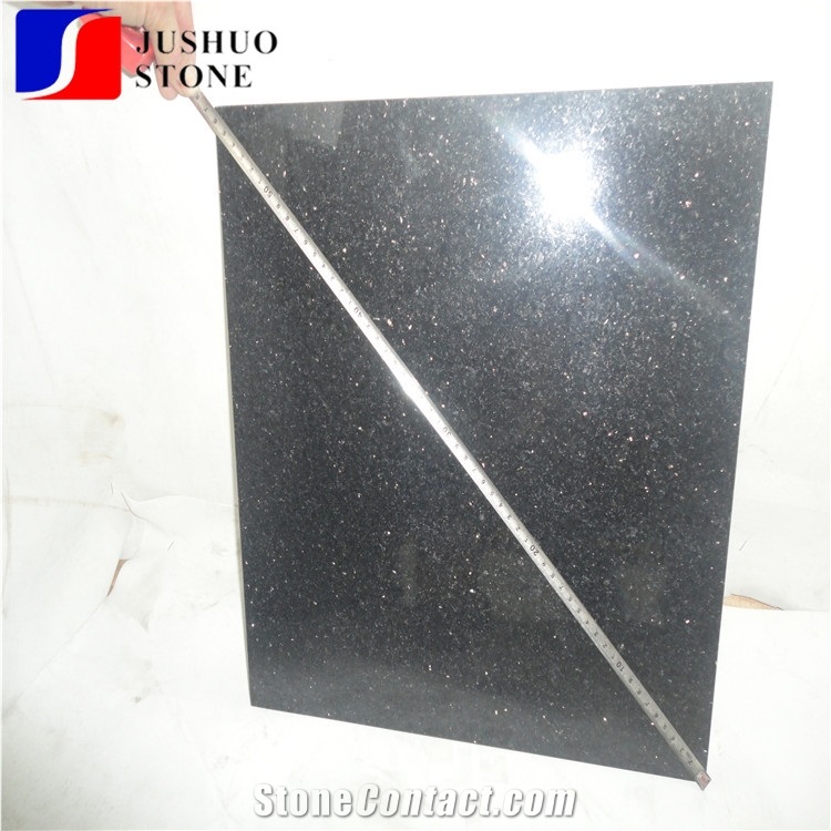River Black Via Lactea,China Jet Mist Granite, Tiles
