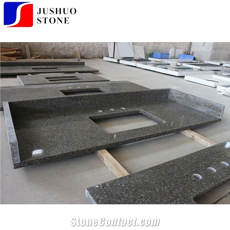 Star Quartz Stone Kitchen Countertop Black Quartz Stone Kitchen Tops