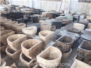 Travertine Basins and Sinks, Vessel Sink