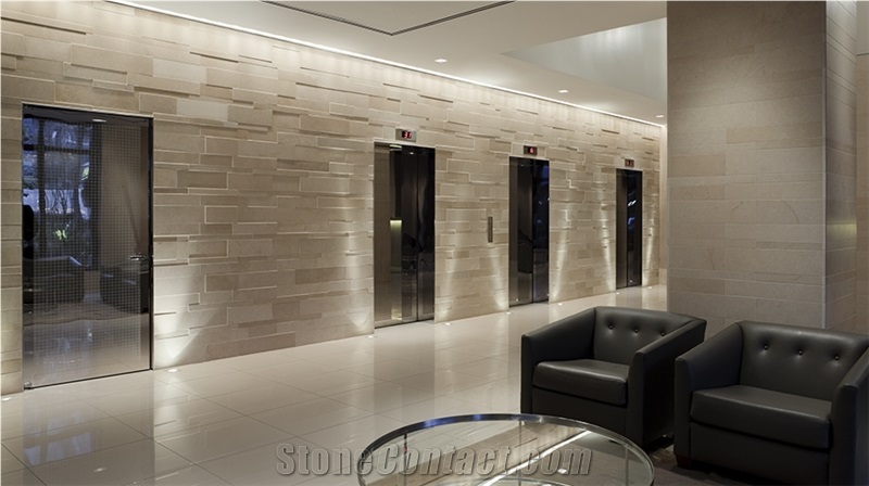 Lymra White Limestone Staircase for Indoor,Interior Building Stone Risers