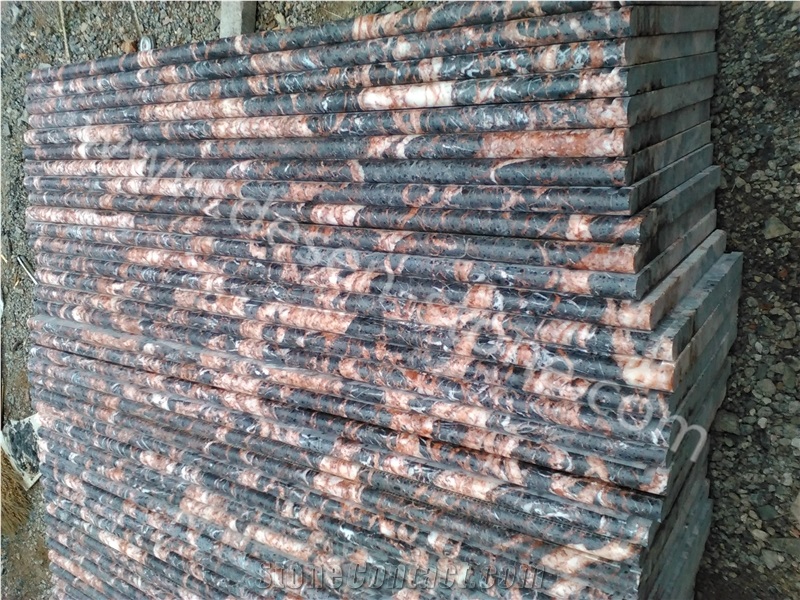 Cuckoo Red/Azalea Red Marble Stone Steps/Deck Stairs Riser/Staircases