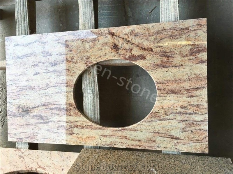 Ivory Brown/Chiffon Beige Bathroom Vanity Tops/Bath Tops/Countertops