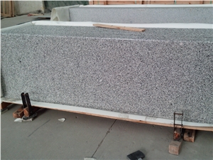 China G640 Dongshi White Granite Stone Full Bullnose Edge Kitchen Tops