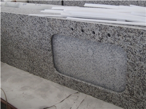 Chinese Tiger Skin White Granite Stone Double Eased Custom Vanity Tops Chinese Tiger Skin White Granite Stone Double Eased Custom Vanity Tops