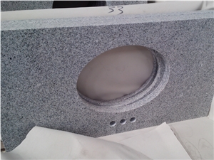 G603 Light Grey Granite Bathroom Countertops, Vanity Tops