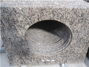 Popular Brown Granite Eased Polished Lavatory Bath Standard Countertop