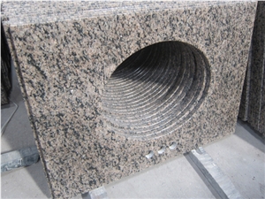 Popular Brown Granite Eased Polished Lavatory Bath Standard Countertop
