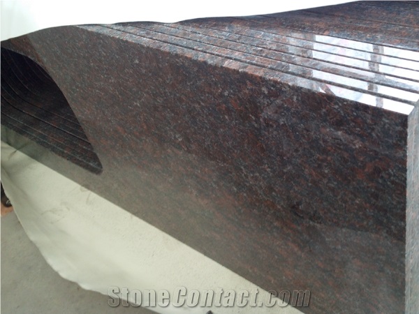 Popular Custom Standard Sink Cutout Eased Polished Granite Countertops
