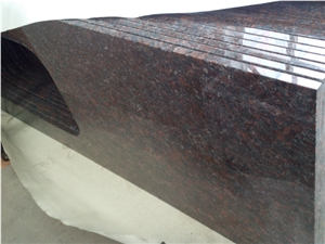 Popular Custom Standard Sink Cutout Eased Polished Granite Countertops