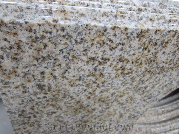 Shandong Rust Yellow Granite Ogee Edge Master Bathroom Vanity Tops