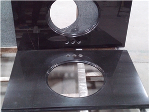 Shanxi Black,Absolute Black Granite,Granite Ogee Edges Bath Vanity Top