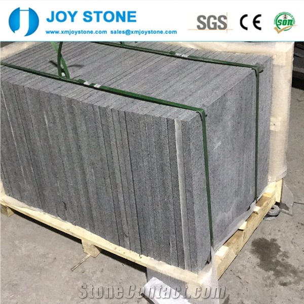 China Black Granite Flamed Tile Wall and Floor Stone 24 X24