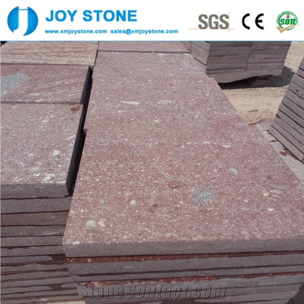 High Quality Dayang Red Porphyry Granite Flamed Garden Patio Pavements