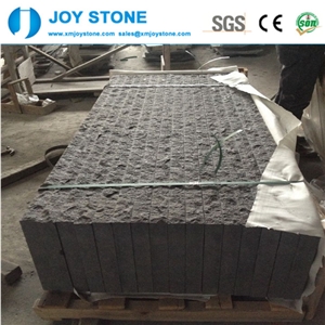 Low Price Black G684 Fuding Hei Basalt Garden Flamed Steps