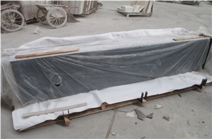 Polished Black Galaxy Granite Small Slabs Black Granite Bar Tops