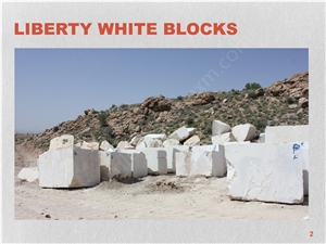 Iran Liberty White Marble Blocks