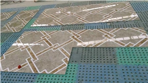 Ceramic Backed Medallion,Carpet Medallions,Waterjet Medallions