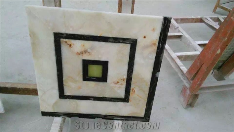 Good Quality Square Medallions,Waterjet Medallions,Marble Waterjet