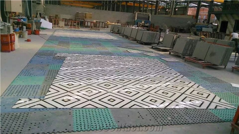 Good Quality Square Medallions,Waterjet Medallions,Marble Waterjet