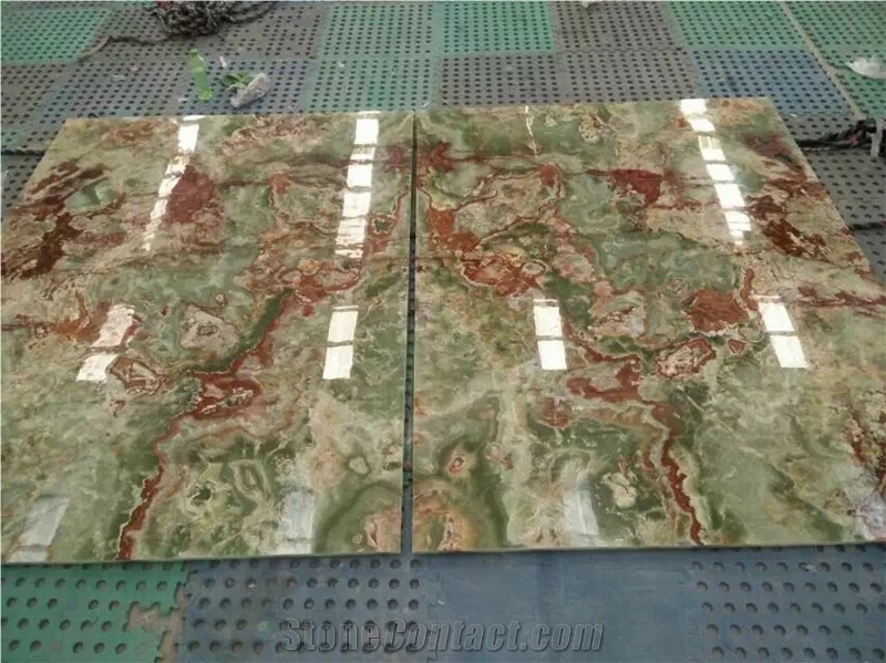 Green Iran Onyx Slab,Rusty Green Onyx Tiles,Onyx Flooring&Walling