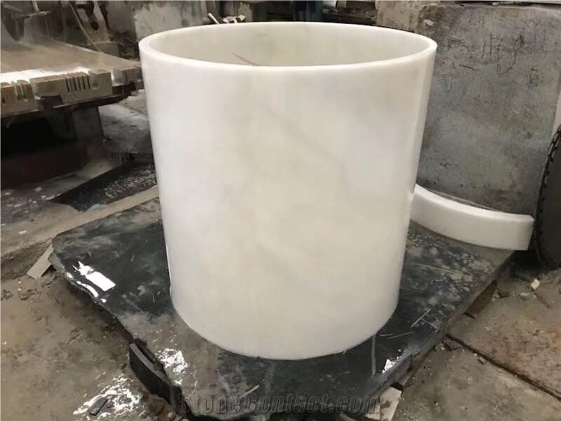 Imperial White Marble Column,White Marble Column for Project