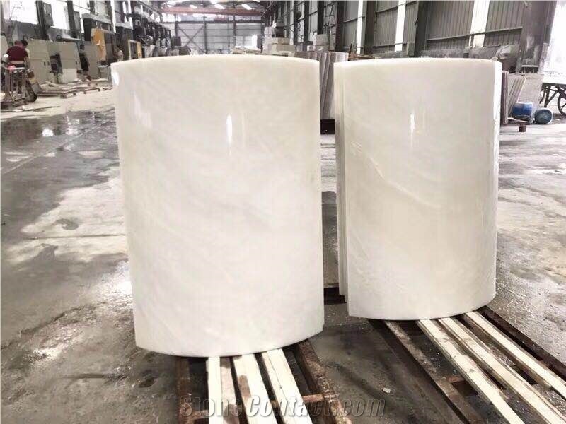 Imperial White Marble Column,White Marble Column for Project