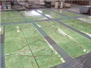 Light Green Jade Onyx Tiles,Green Stone for Wall,Onyx Wall Covering