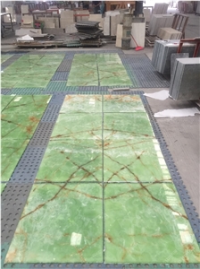 Light Green Jade Onyx Tiles,Green Stone for Wall,Onyx Wall Covering