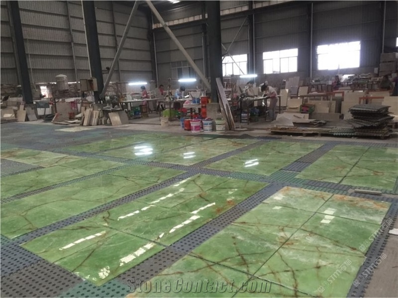 Light Green Jade Onyx Tiles,Green Stone for Wall,Onyx Wall Covering