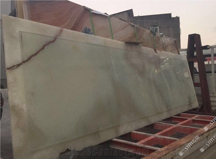 Snow White Onyx Pattern,Iran White Onyx Tiles,Onyx Floor Covering