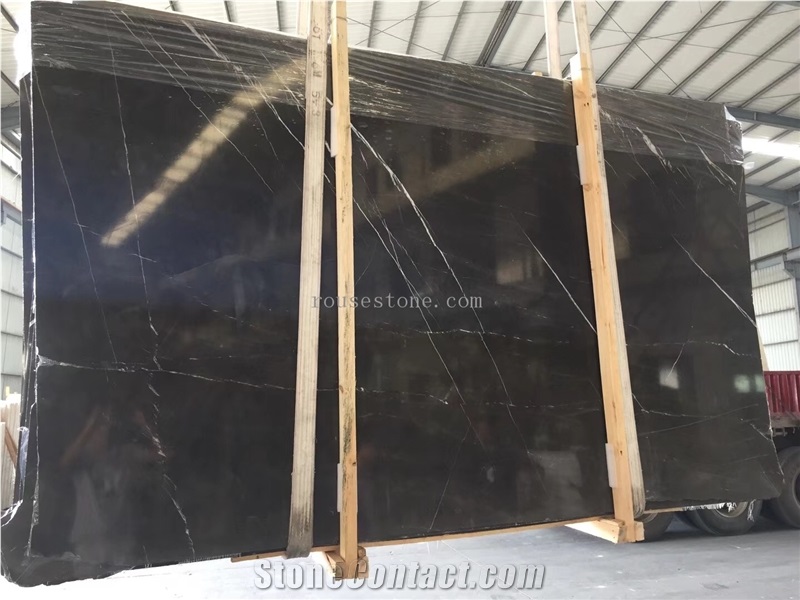 Persian Nero Marquina Marble Slabs&Tiles Polished