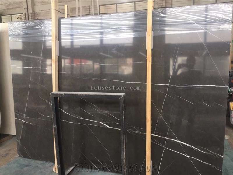 Persian Nero Marquina Marble Slabs&Tiles Polished