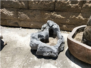 Flower Pot Made from Granite Blocks Garden Landscaping Planters