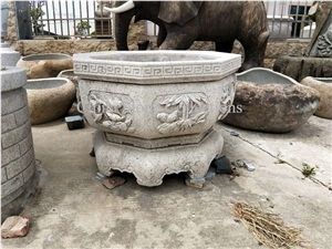 Granite Garden Planters Flower Pot Planter Pots Flower Vases