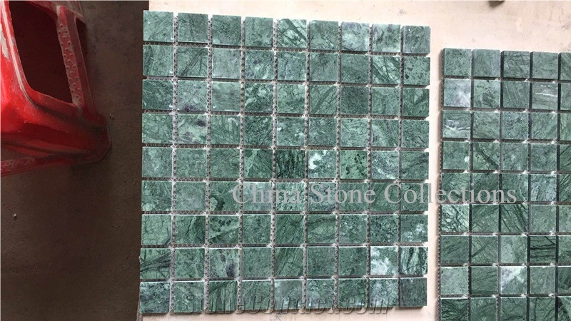 Verde Guatemala Marble India Green Marble Mosaic for Interior