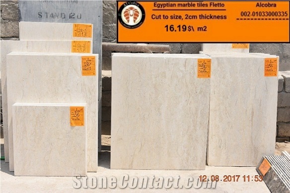 Egyptian Marble Tiles Fletto, Fleto Hasana Marble